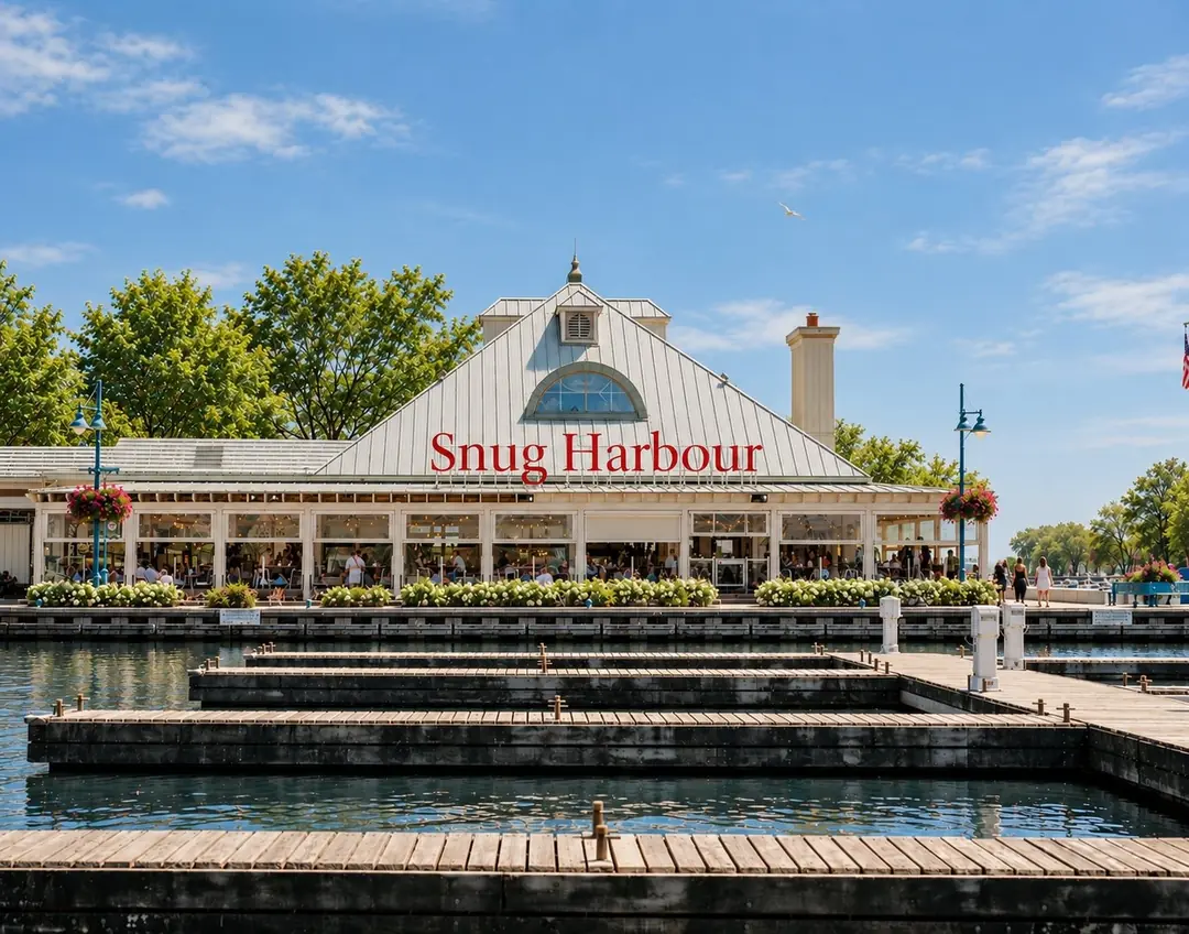 Snug Harbour’s waterfront restaurant on the marina in Port Credit